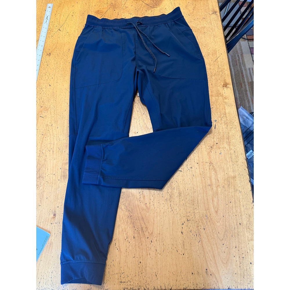 Lululemon ABC Jogger XL Navy Blue Tapered Technical Knit Drawstring Pants Mens